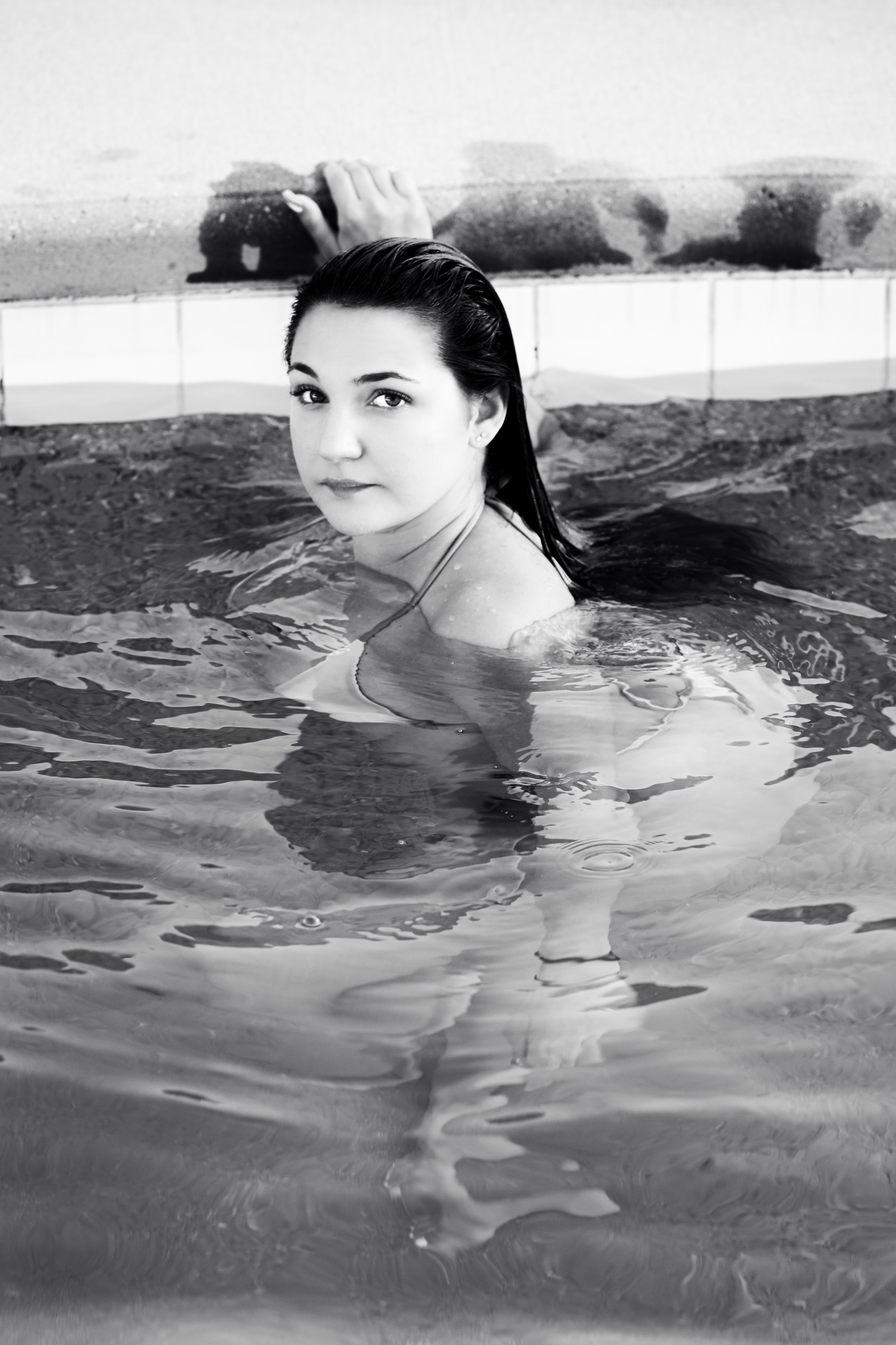 Snow Bunny Blair Pool Side Posters