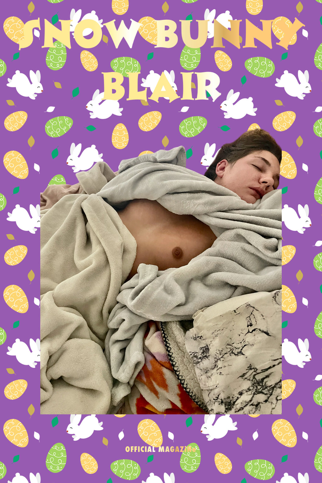 Snow Bunny Blair Caught Sleeping Poster
