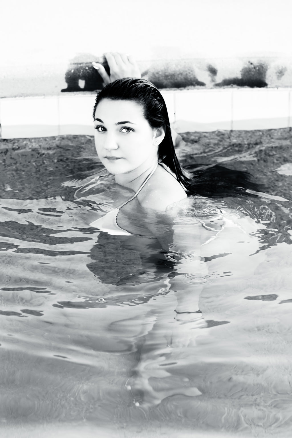 Snow Bunny Blair Pool Side Posters