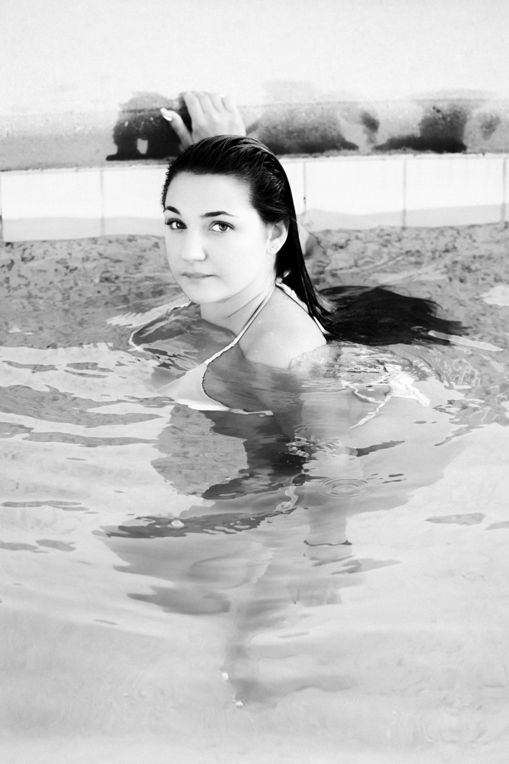 Snow Bunny Blair Pool Side Posters