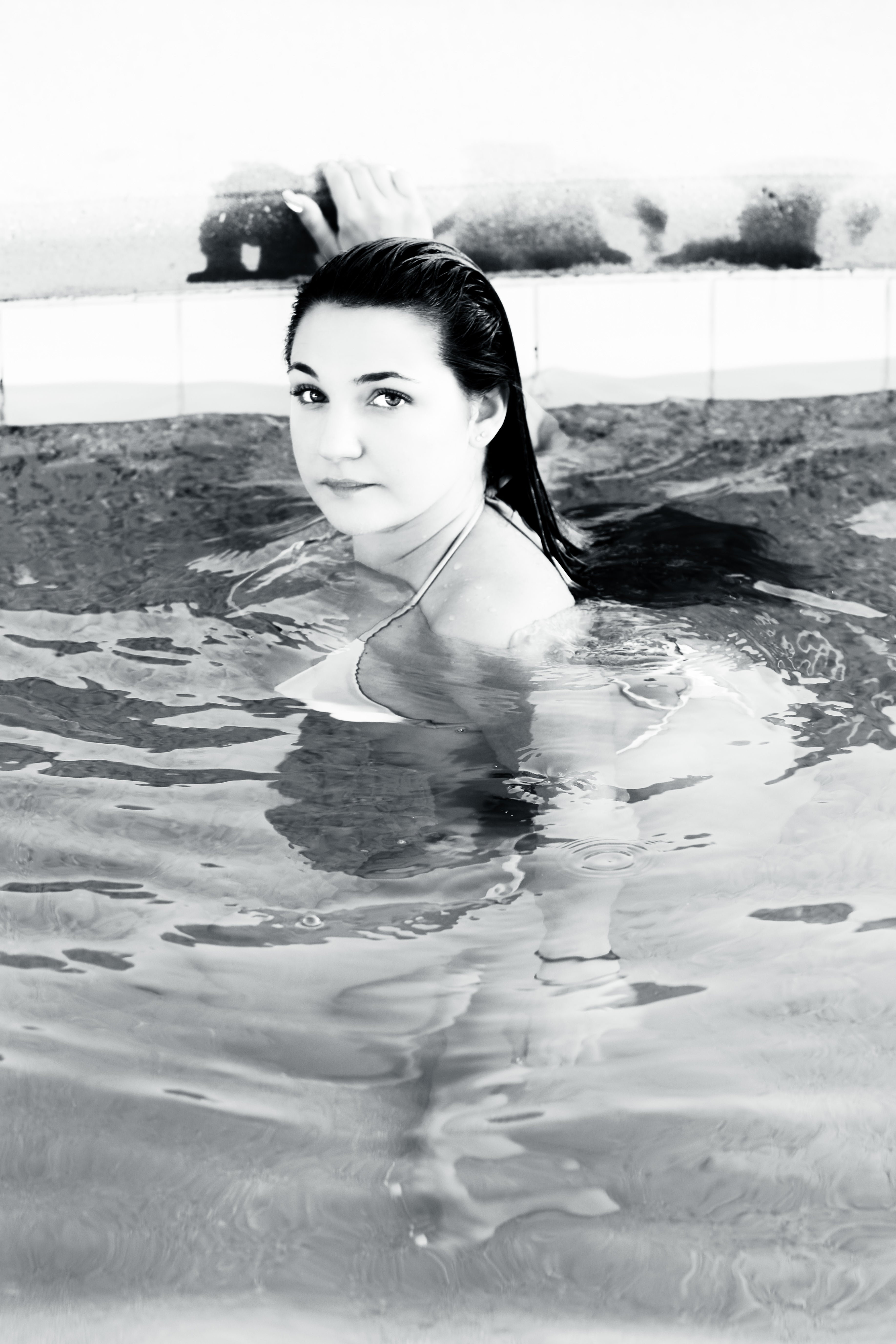 Snow Bunny Blair Pool Side Posters