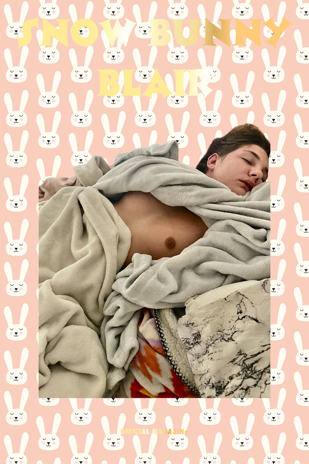 Snow Bunny Blair Caught Sleeping Poster