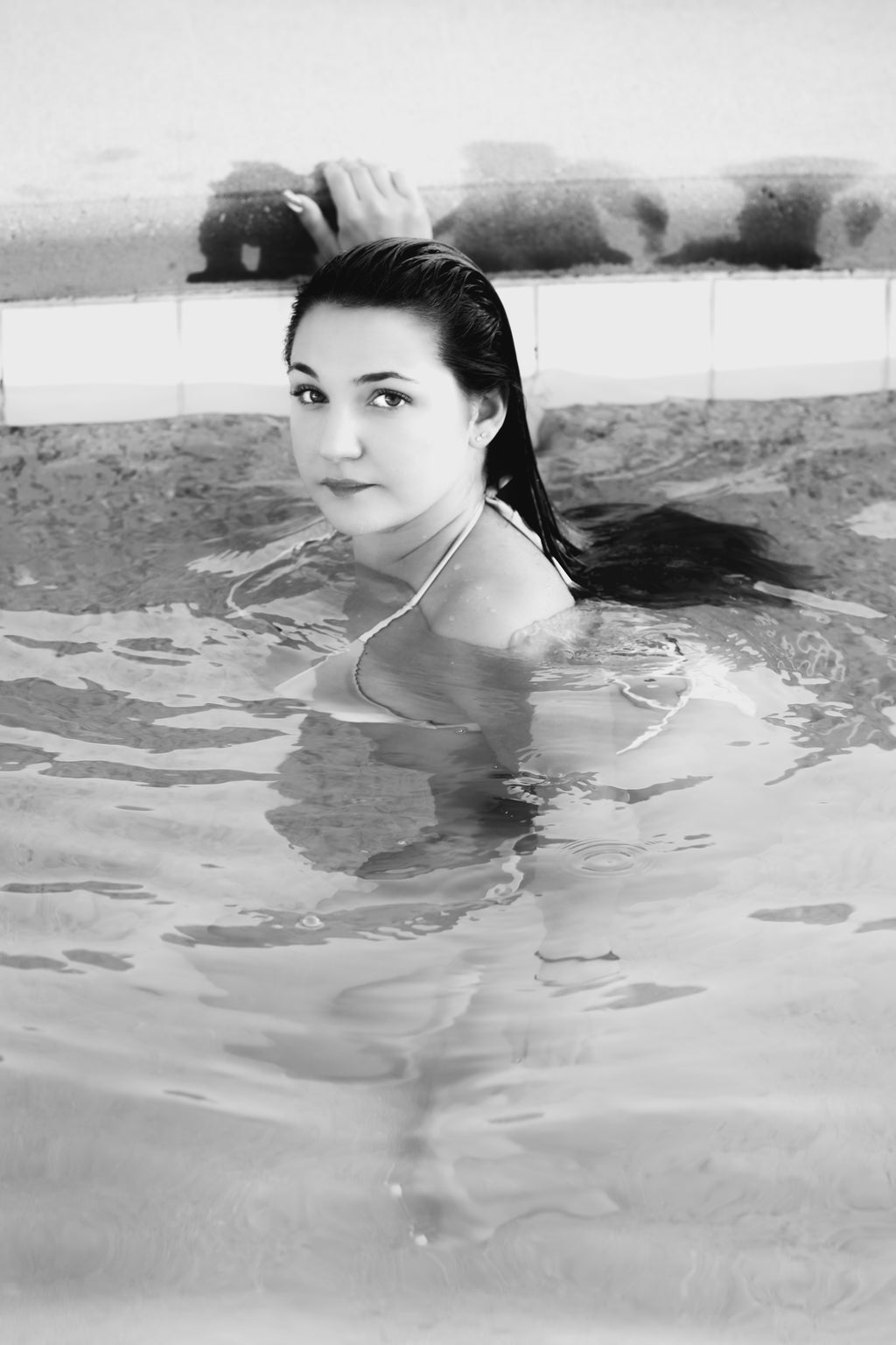 Snow Bunny Blair Pool Side Posters