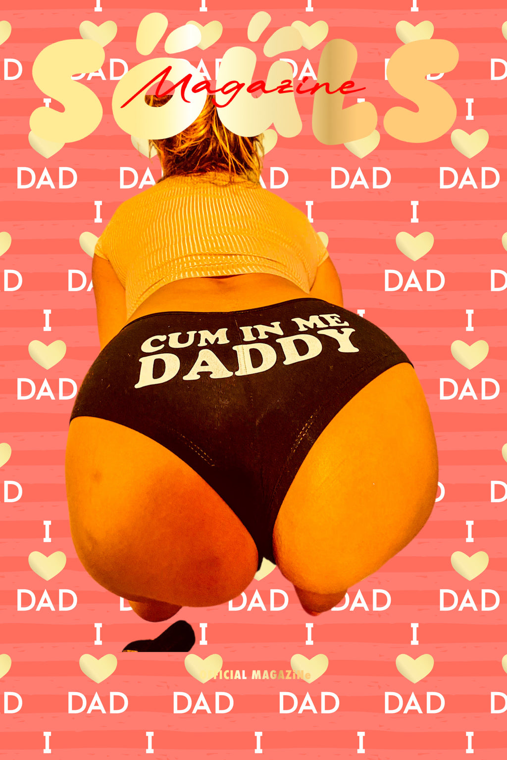 I LOVE you Daddy Snow Bunny SOULS magazine Posters