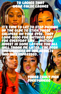 Message To TheLadies That Wear Fake Lashes