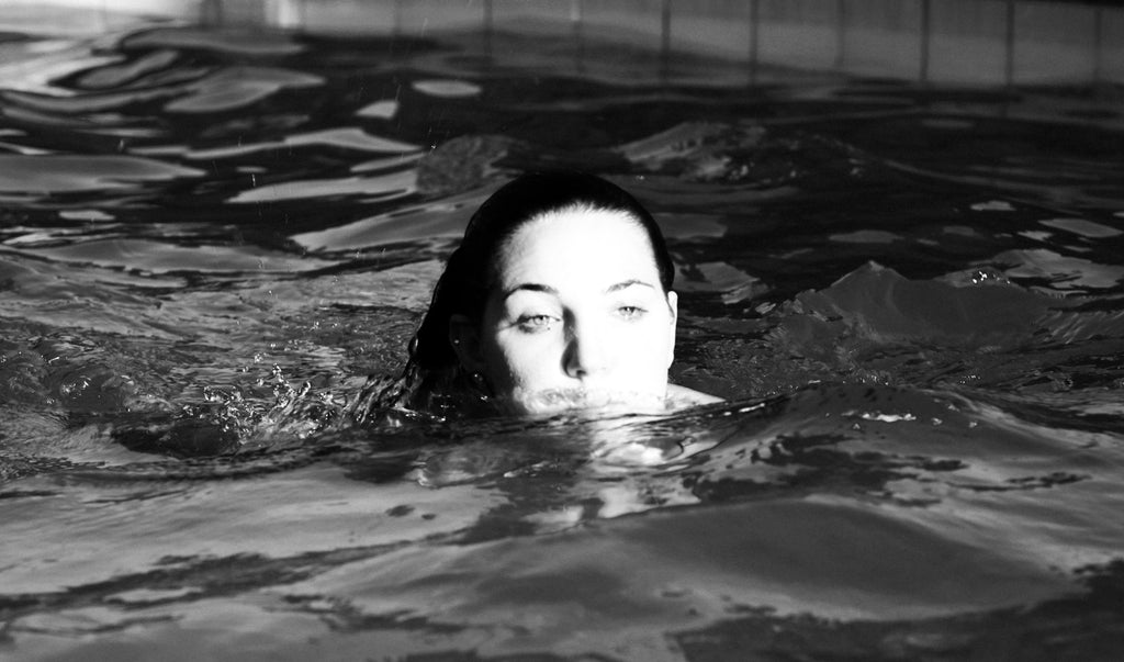 Snow Bunny Blair Pool Side Posters