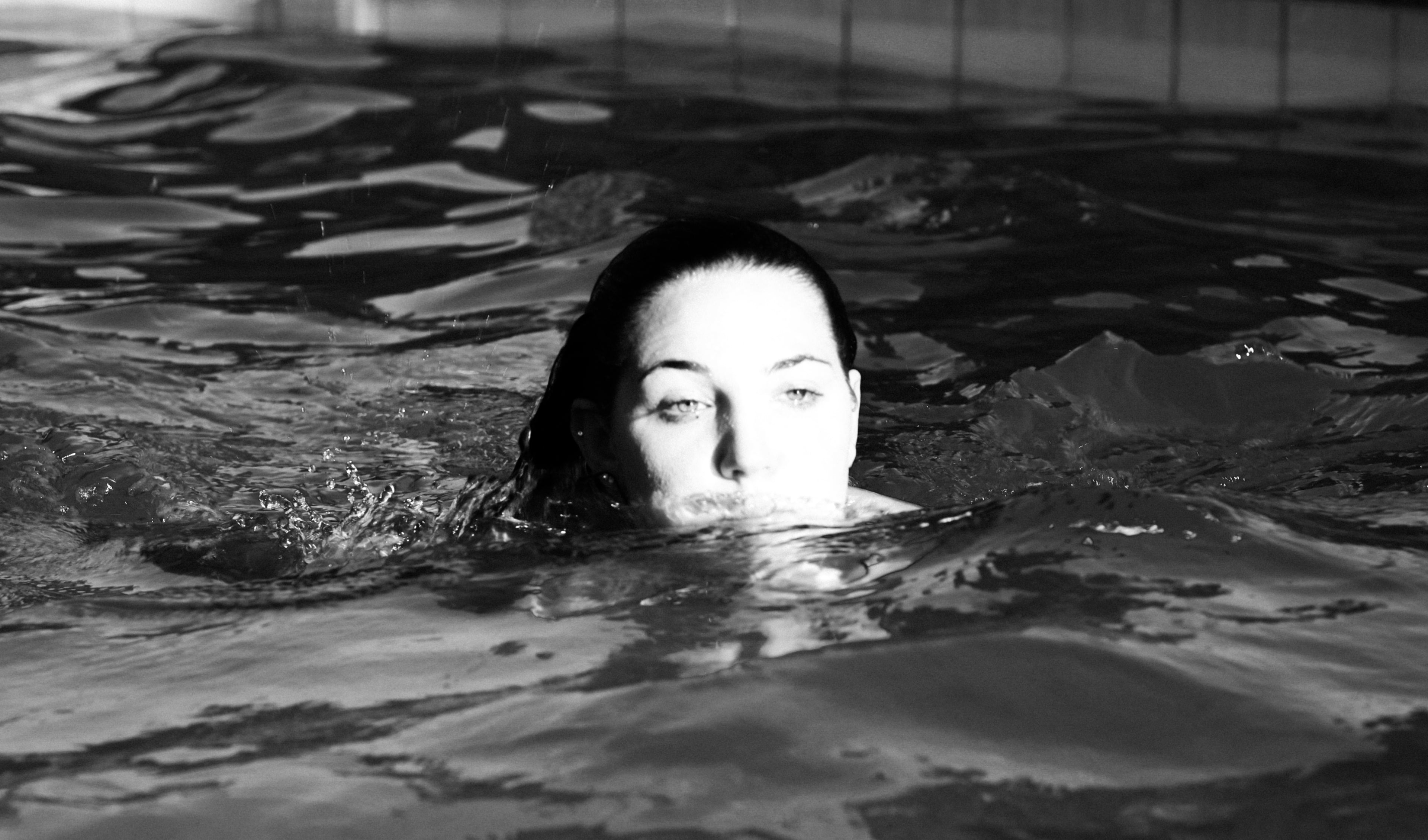 Snow Bunny Blair Pool Side Posters