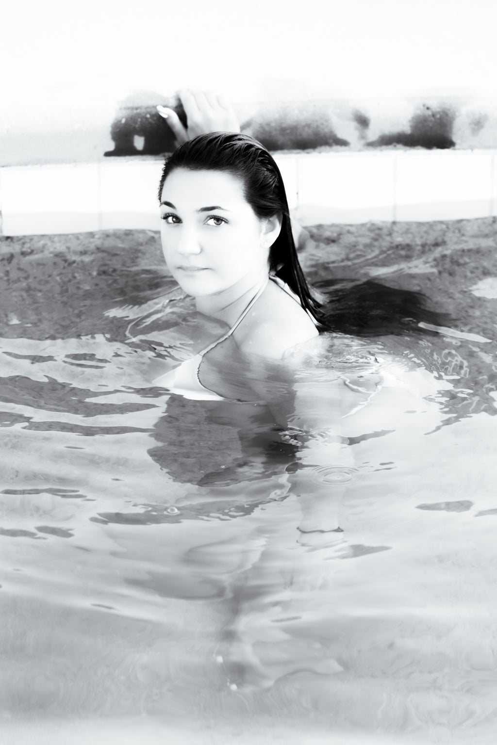 Snow Bunny Blair Pool Side Posters