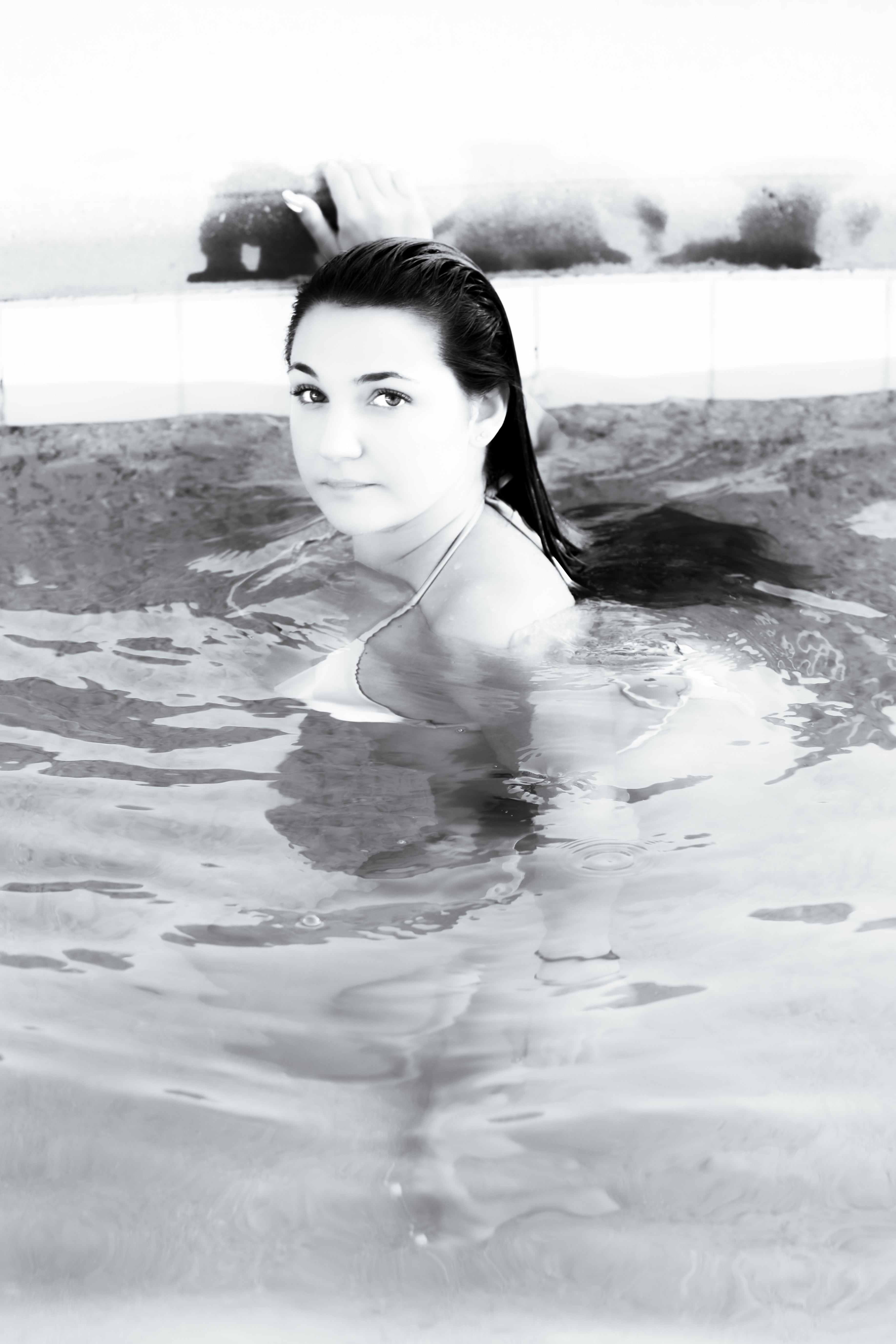 Snow Bunny Blair Pool Side Posters