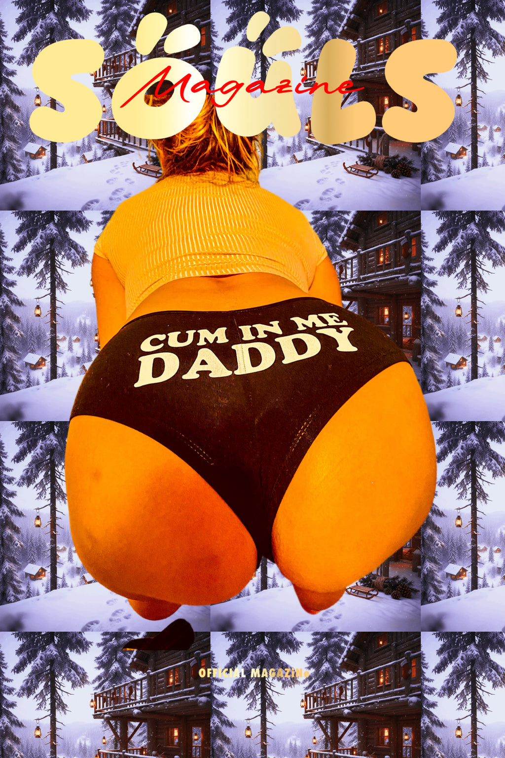 I LOVE you Daddy Snow Bunny SOULS magazine Posters