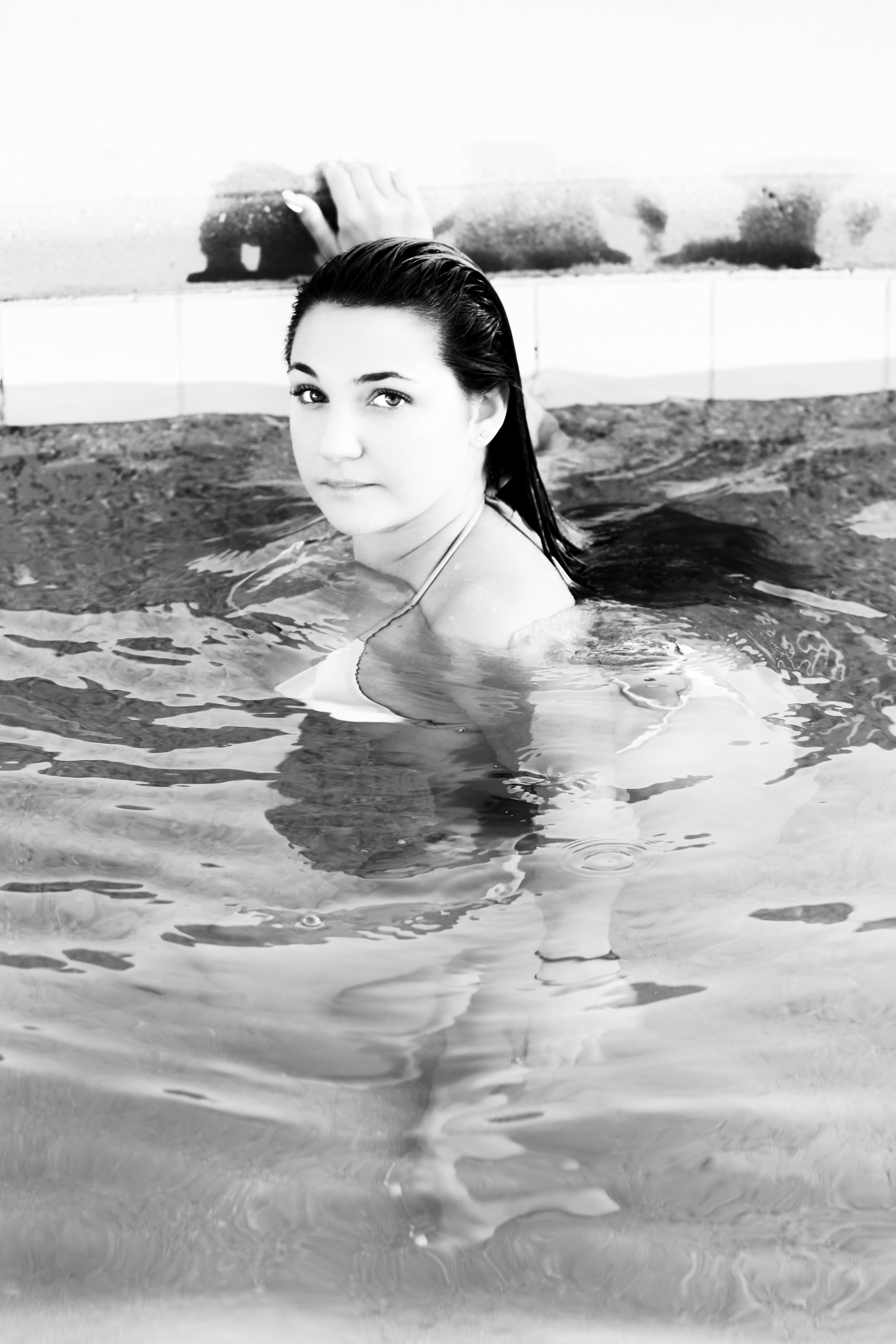 Snow Bunny Blair Pool Side Posters