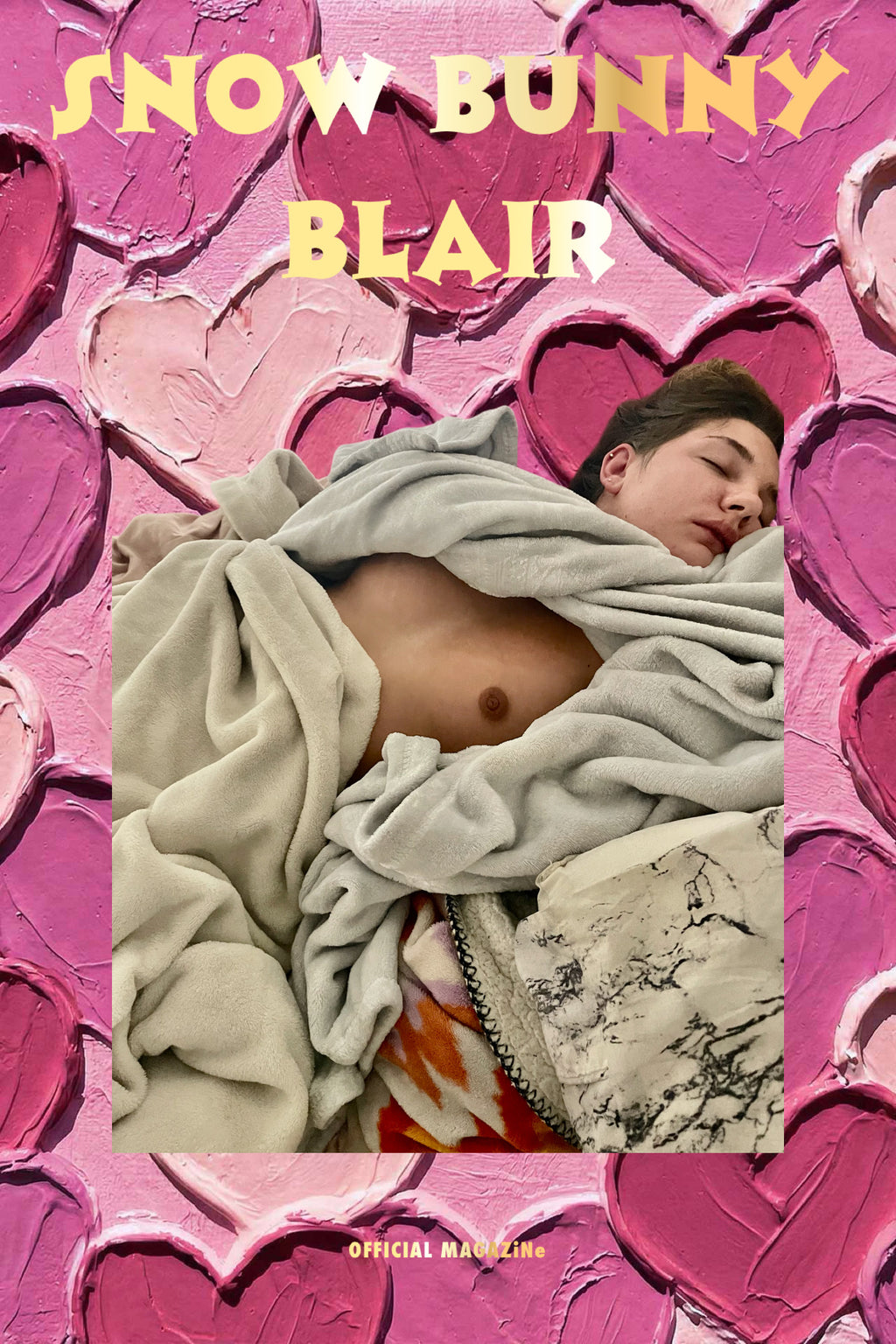 Snow Bunny Blair Caught Sleeping Poster