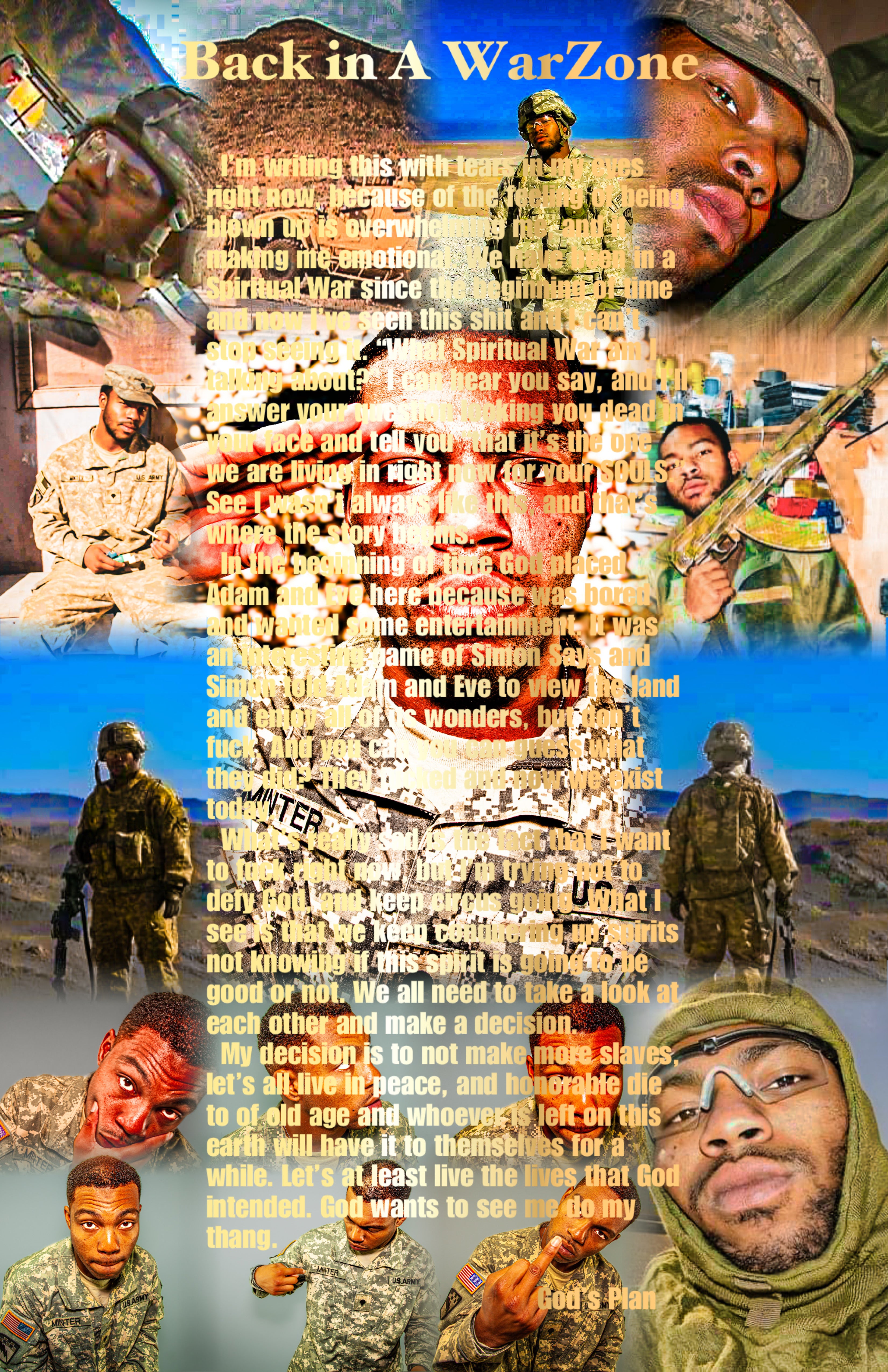 Back In A WarZone SOULS MAGAZiNe Posters