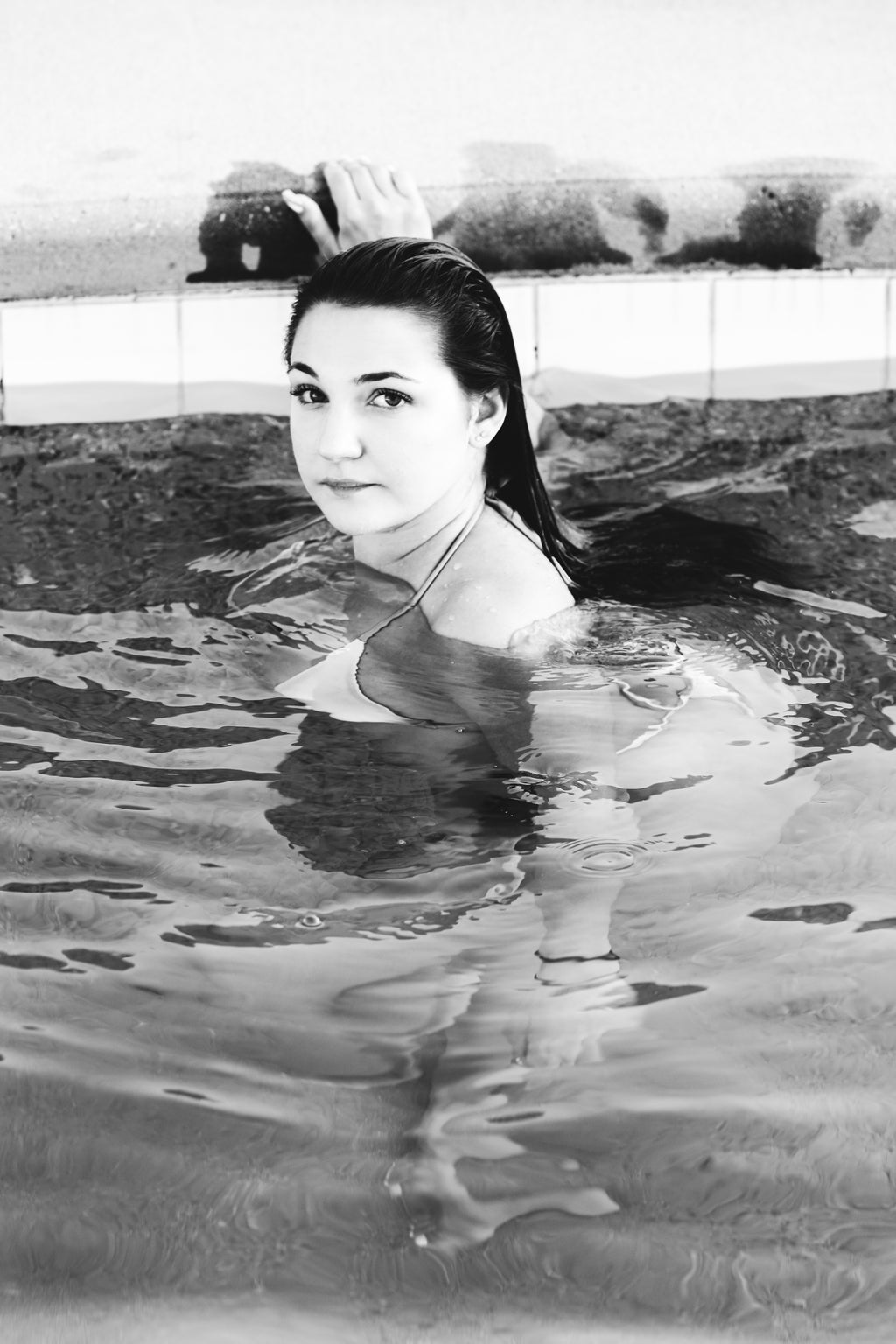 Snow Bunny Blair Pool Side Posters