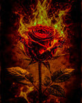 The Burning Rose Poster