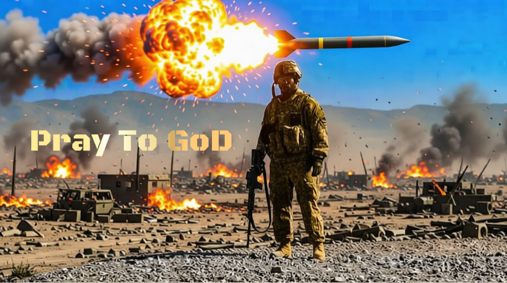 Pray to GoD Because the Battle has began Poster