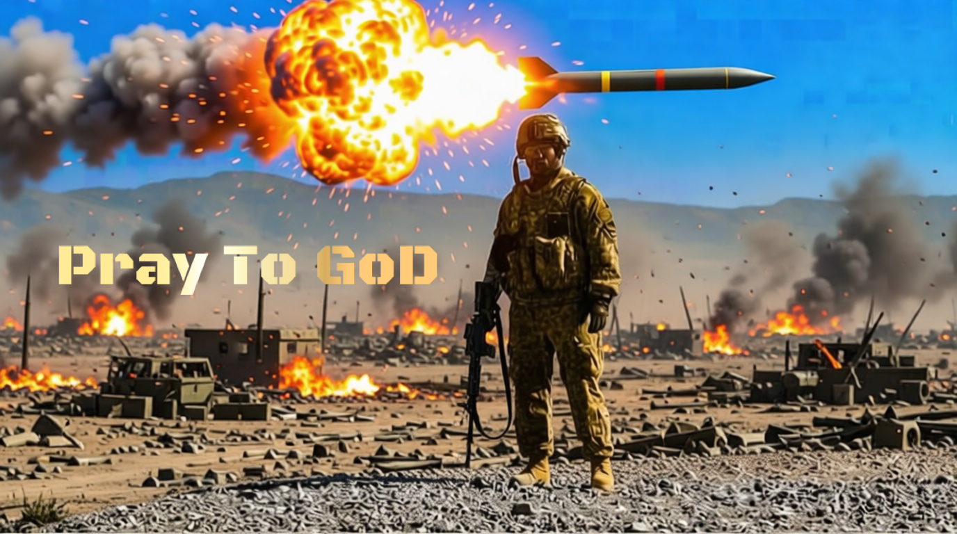 Pray to GoD Because the Battle has began Poster