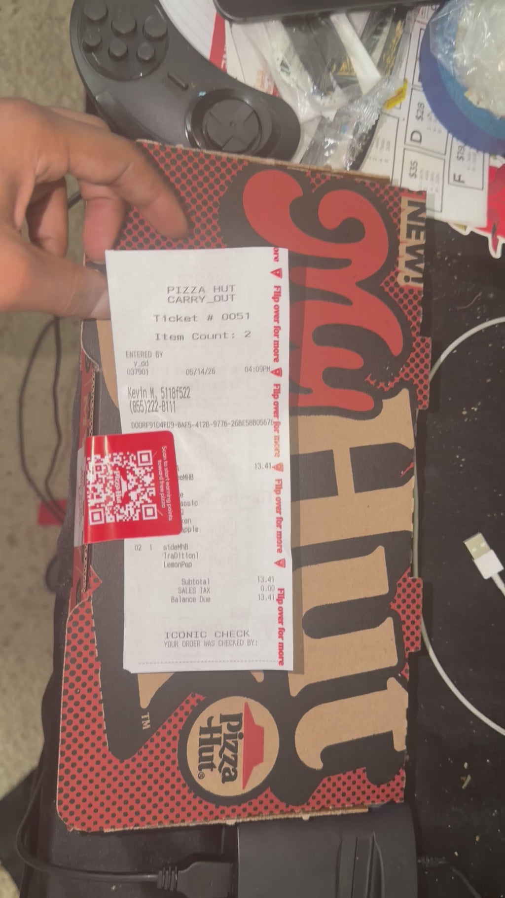 My Pizza Hut Box